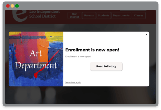 Screenshot of website homepage with _Summer School Info_ link-2